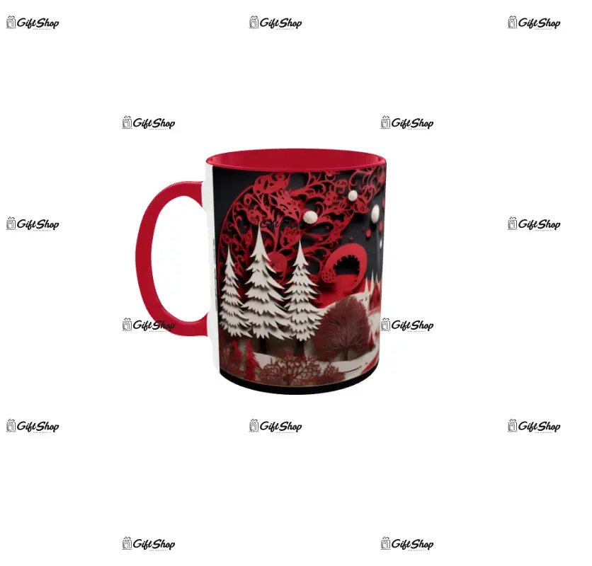 Iarna decor, cana din ceramica, 330ml, model cgs1799